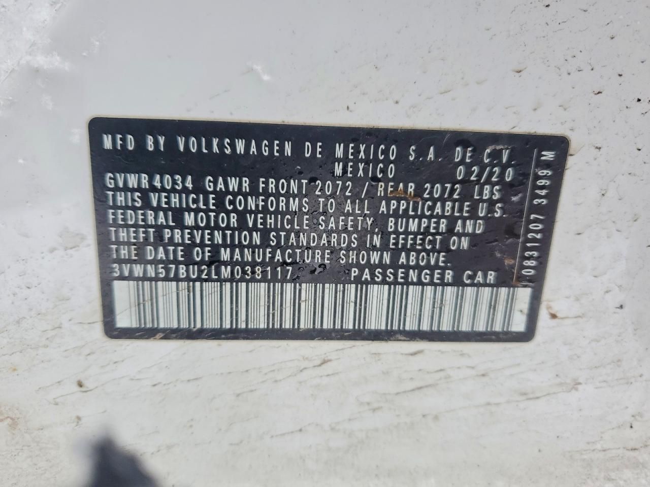 2020 Volkswagen Jetta s