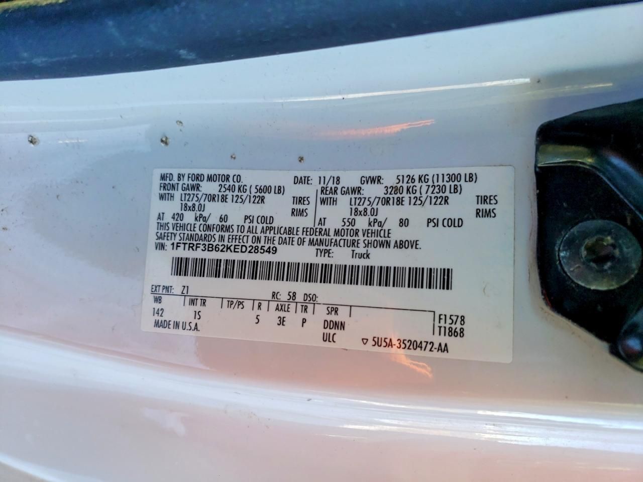 2019 Ford F350 Super Duty