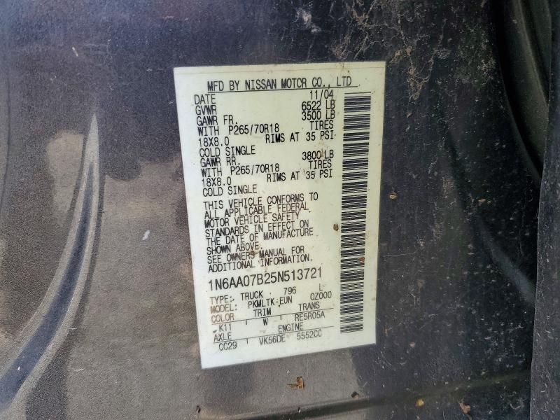 2005 Nissan Titan XE