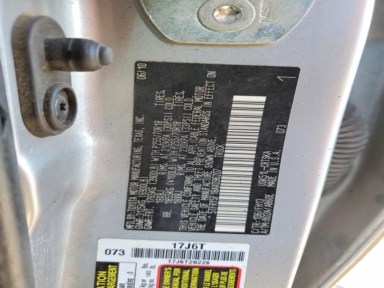 2010 Toyota Tundra Grade