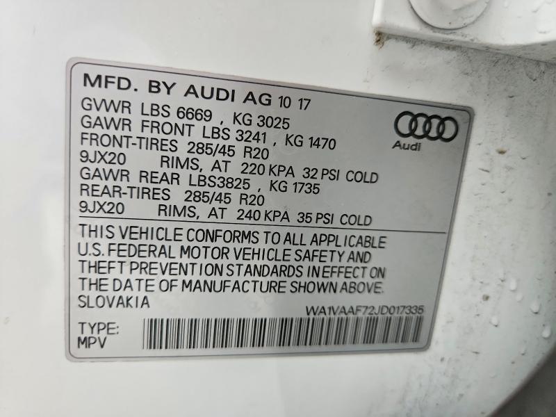 2018 Audi Q7 Prestige