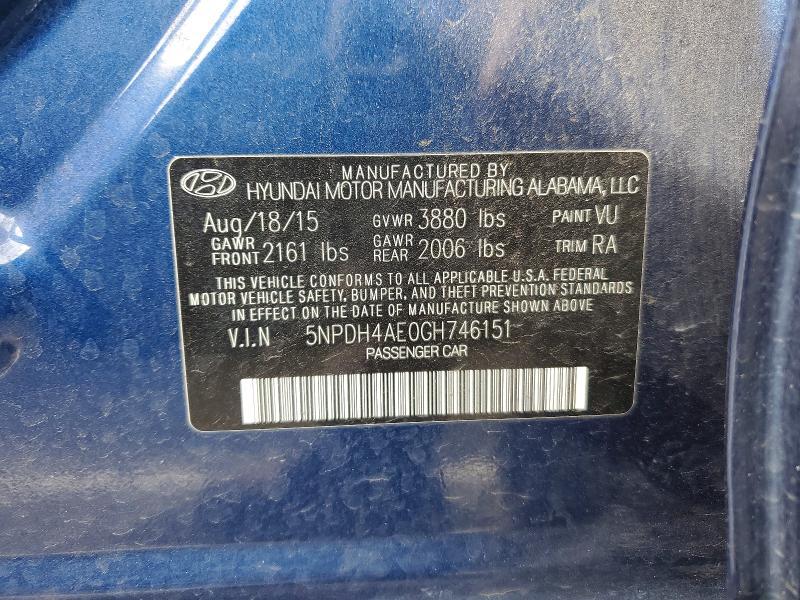 2016 Hyundai Elantra se
