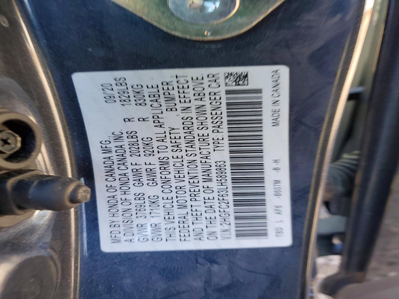 2020 Honda Civic lx