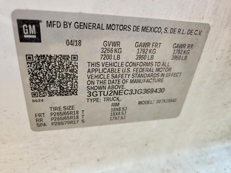 2018 GMC Sierra K1500 slt