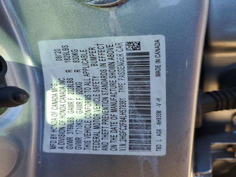 2020 Honda Civic Sport