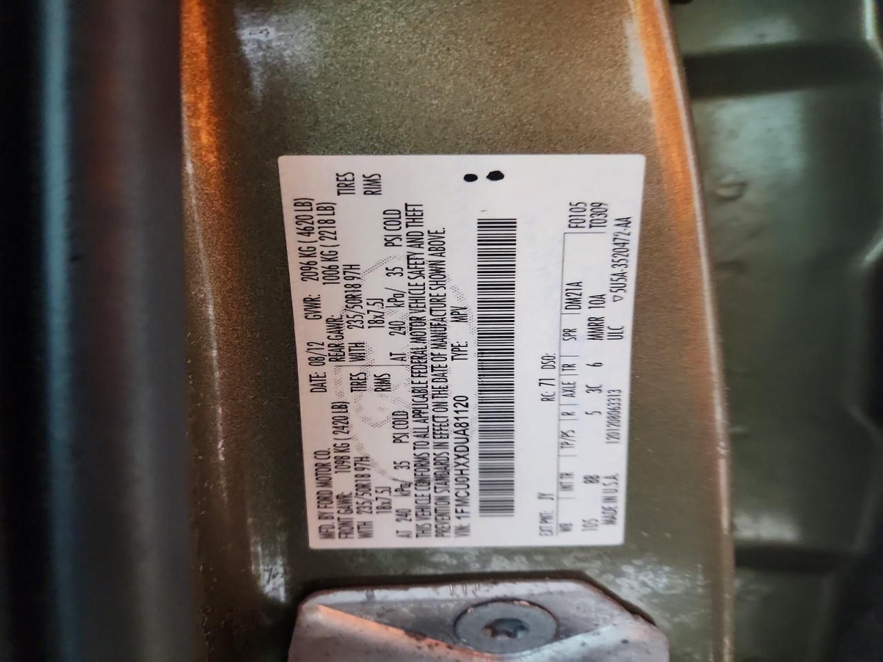 2013 Ford Escape sel