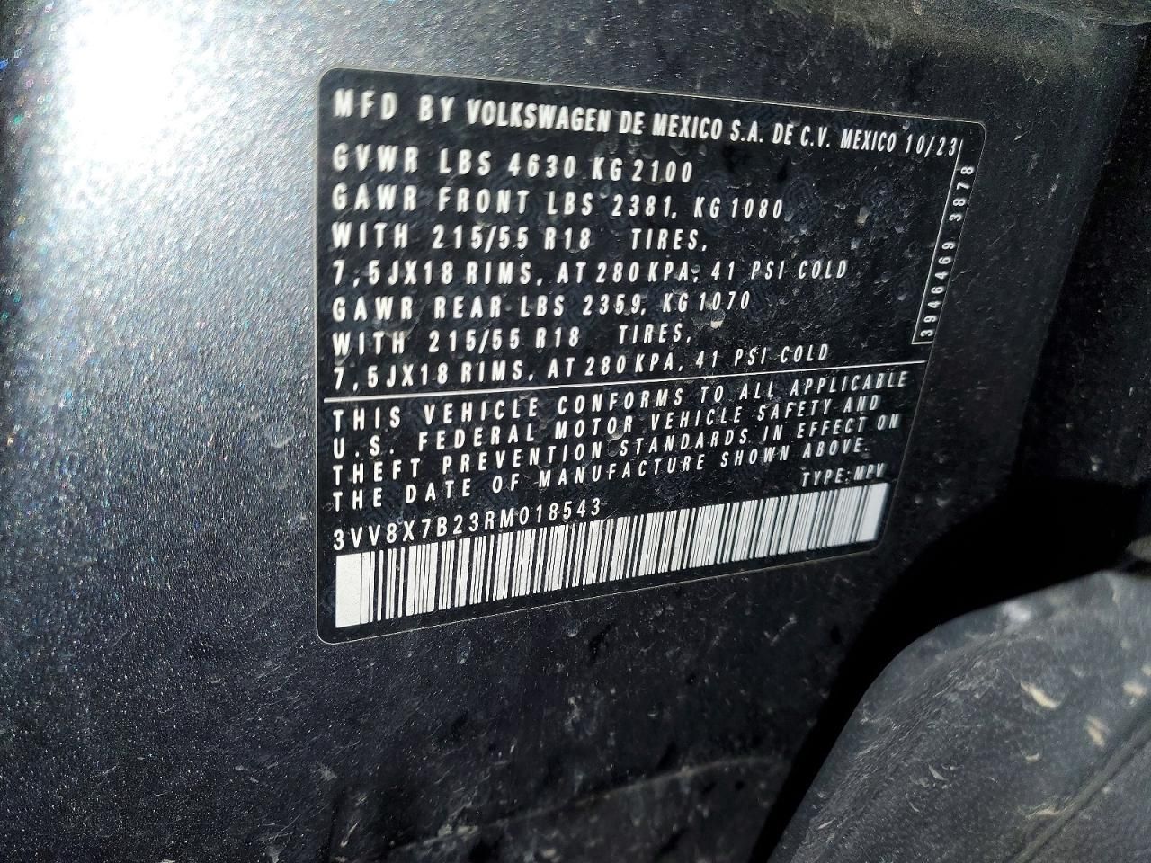 2024 Volkswagen Taos s