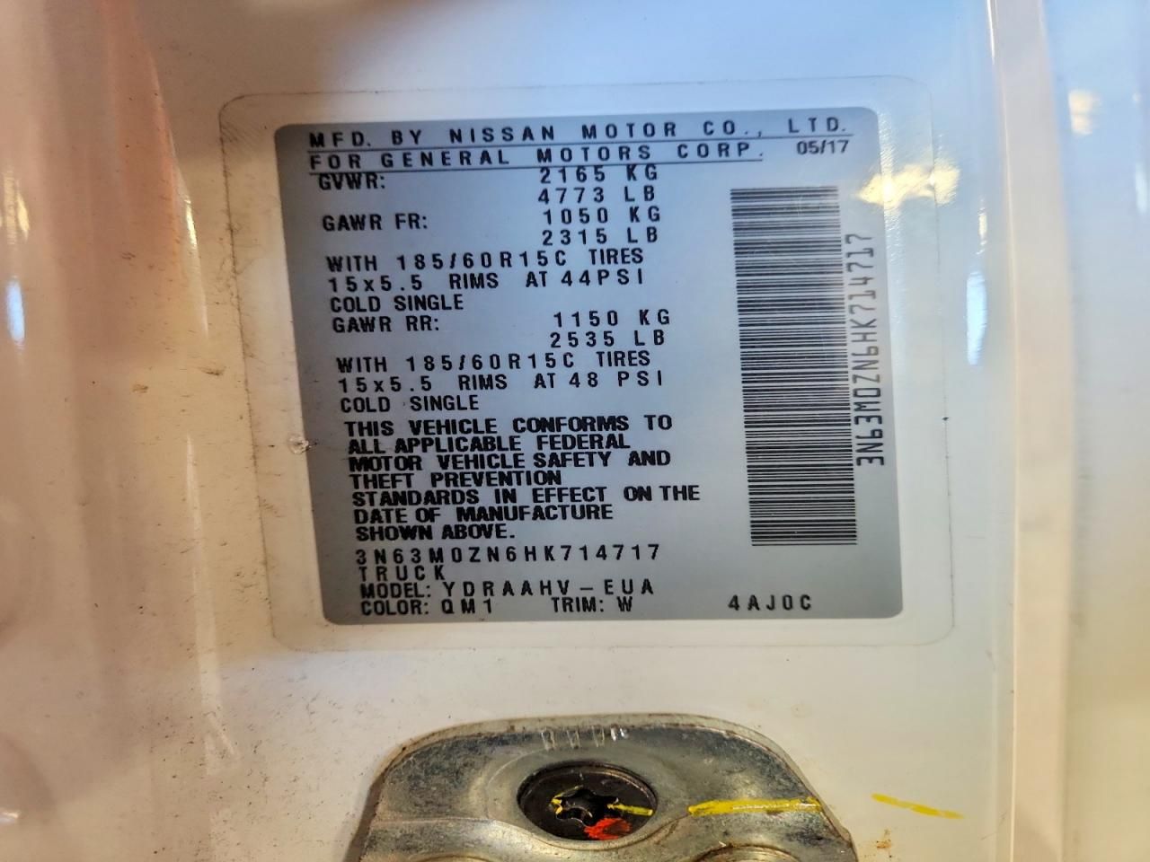 2017 Chevrolet City Express lt