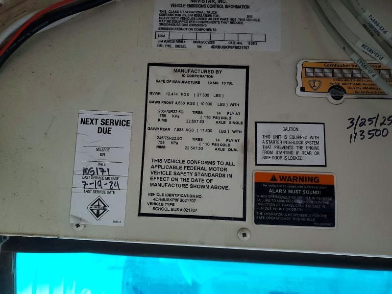 2015 Ic Corporation 3000 CE