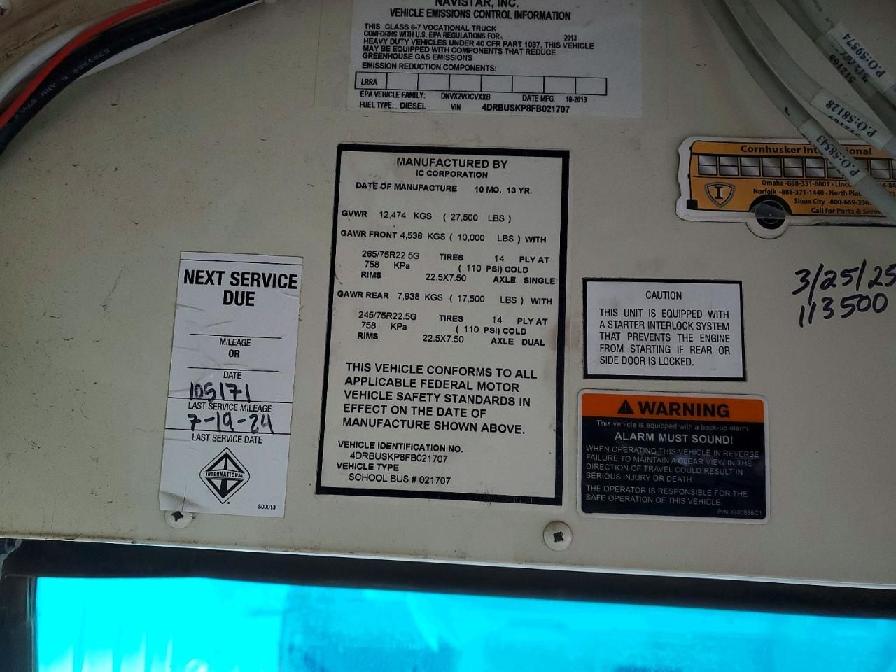 2015 Ic Corporation 3000 CE