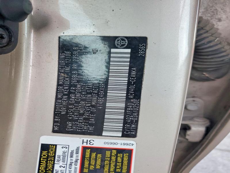 2009 Toyota 2009 Toyt Camry Base