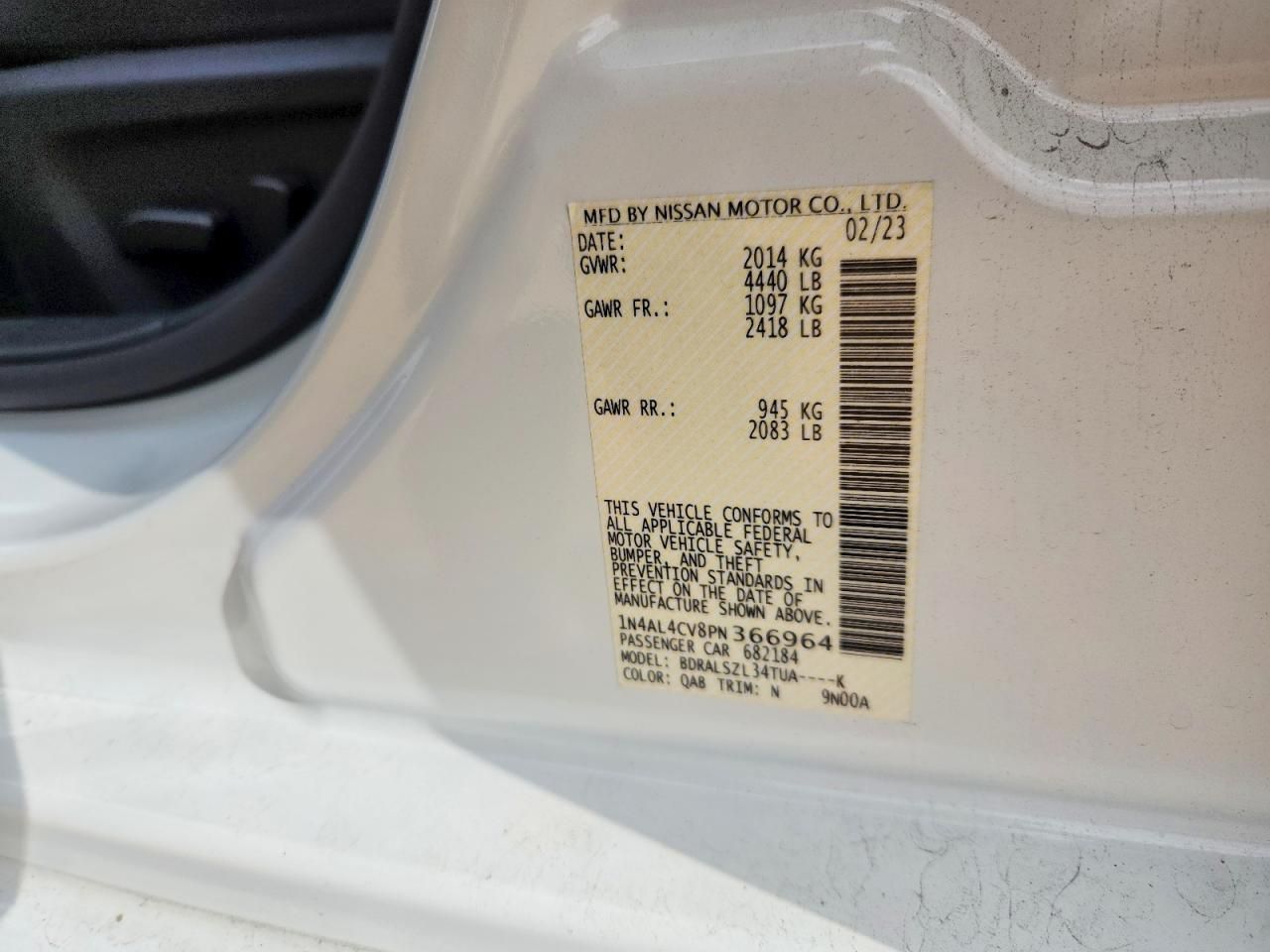 2023 Nissan Altima sr