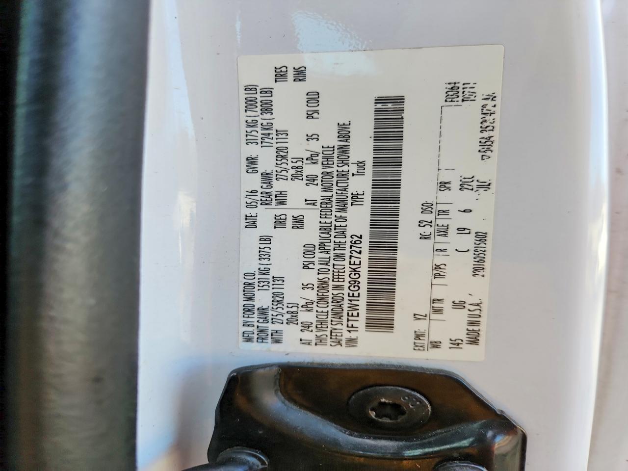 2016 Ford F150 Supercrew