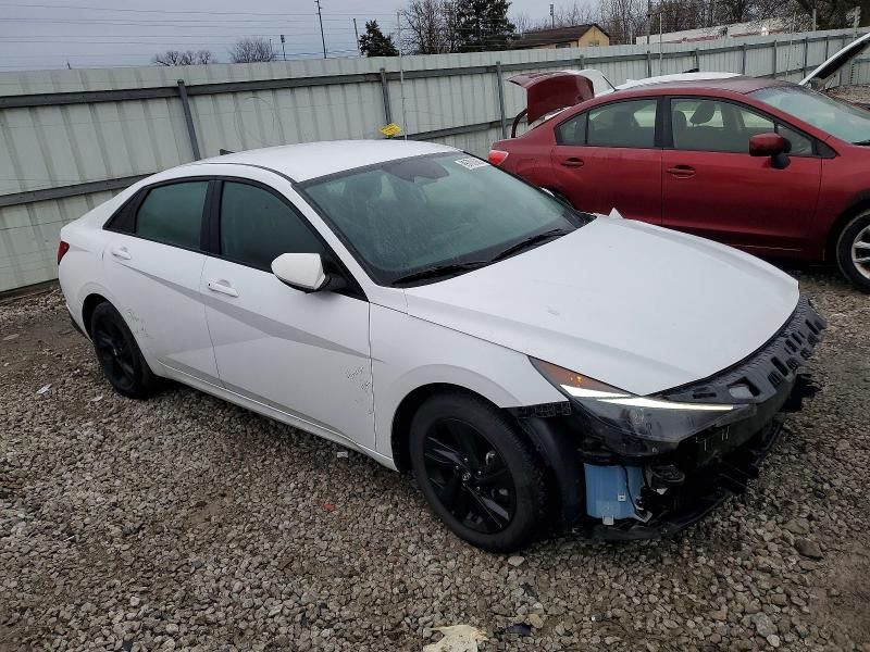 2021 Hyundai Elantra Hybrid Blue
