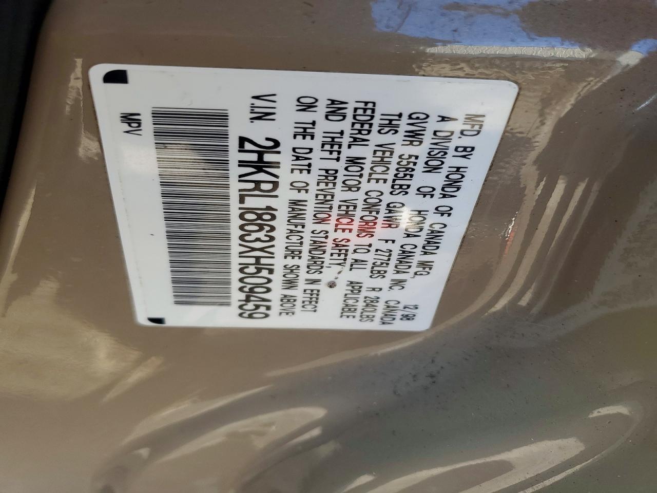 1999 Honda Odyssey ex