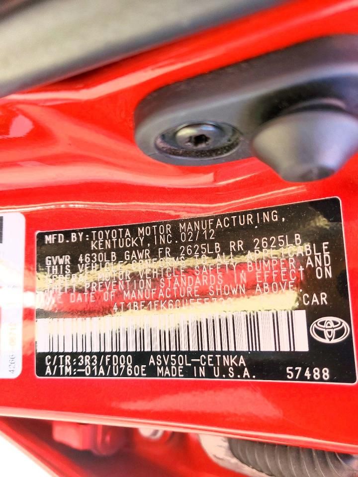 2012 Toyota Camry Base