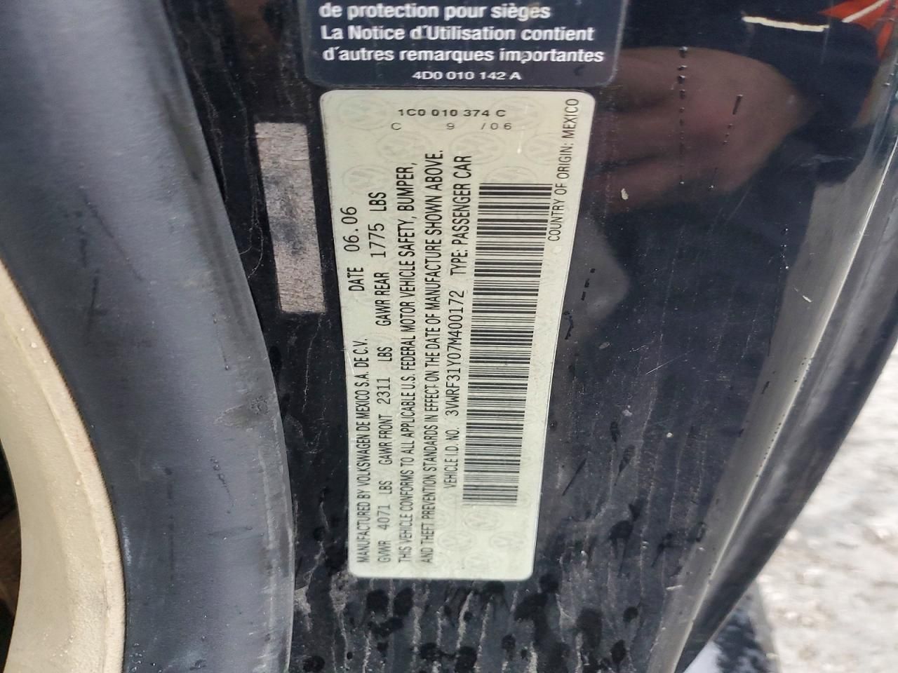 2007 Volkswagen New Beetle Convertible Option Package 1