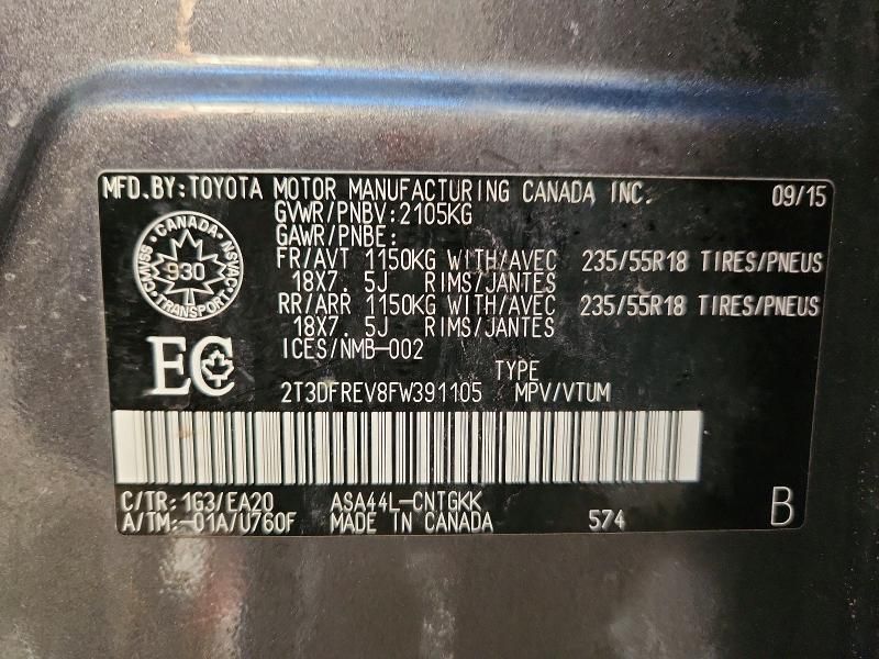 2015 Toyota Rav4 Limited