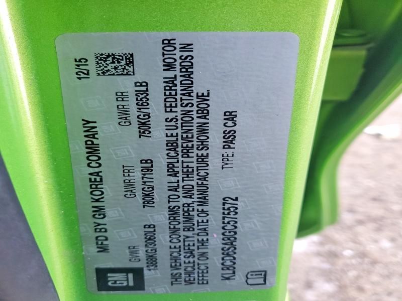 2016 Chevrolet Spark 1LT