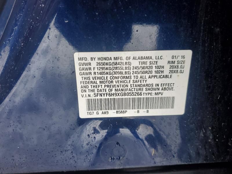 2016 Honda Pilot Touring