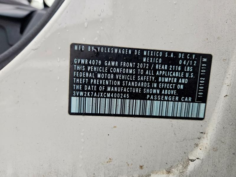 2012 Volkswagen Jetta Base