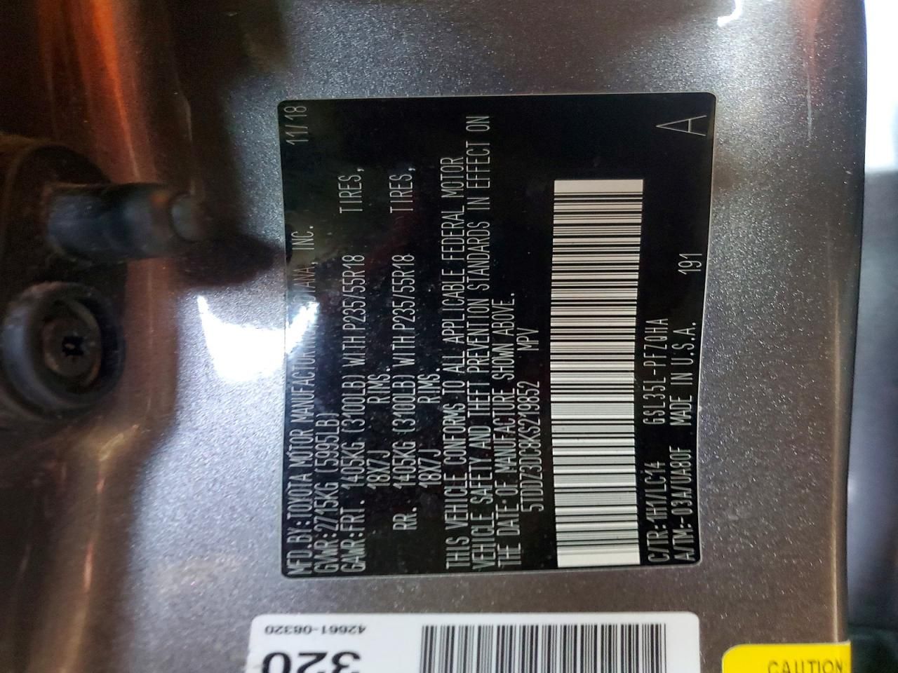 2019 Toyota Sienna xle