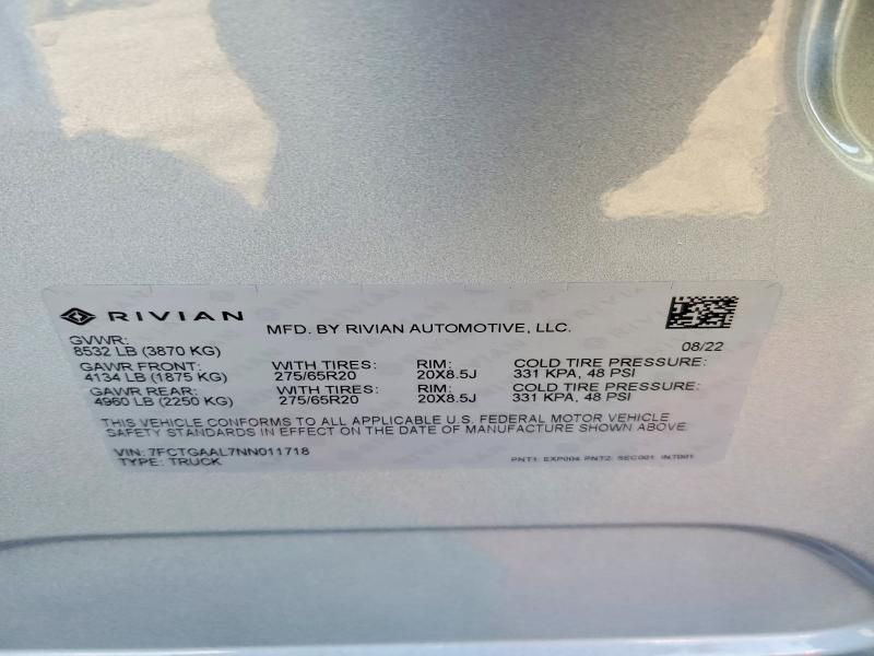 2022 Rivian R1T Launch Edition