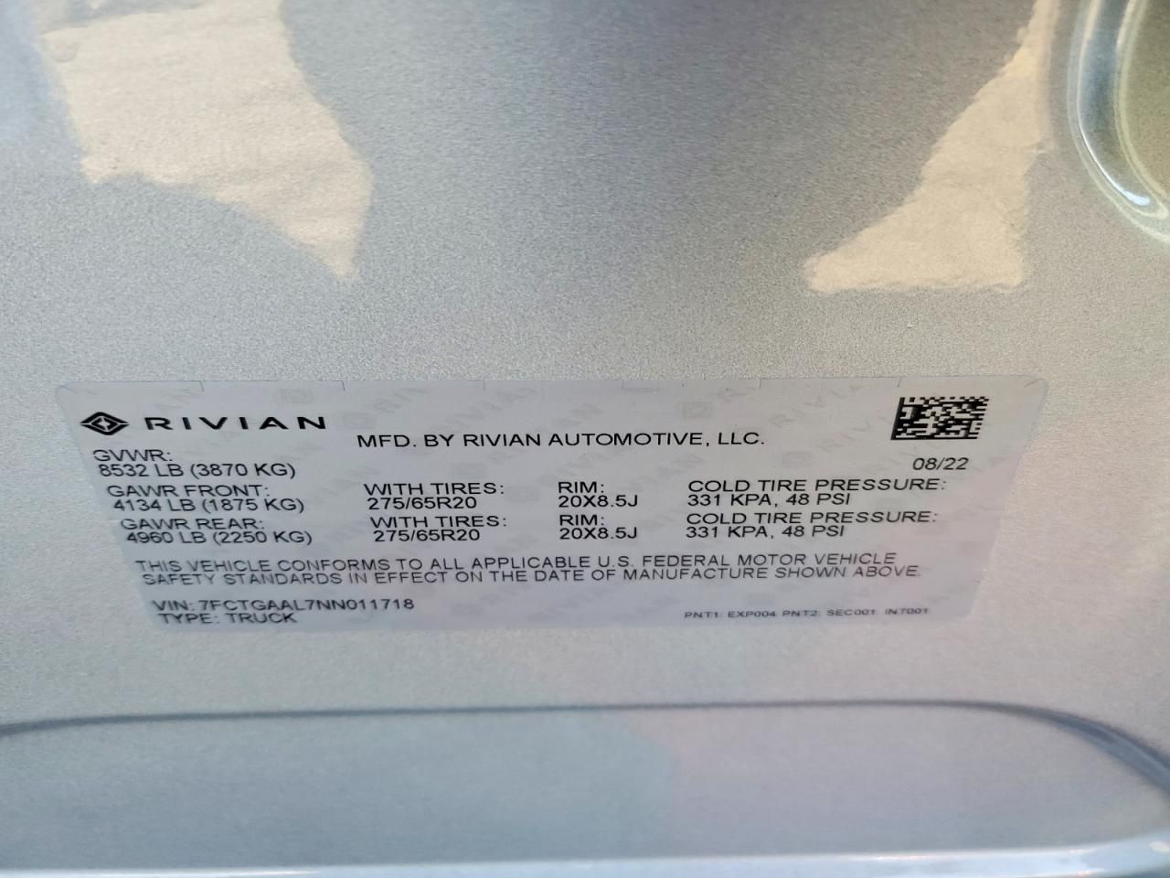 2022 Rivian R1T Launch Edition