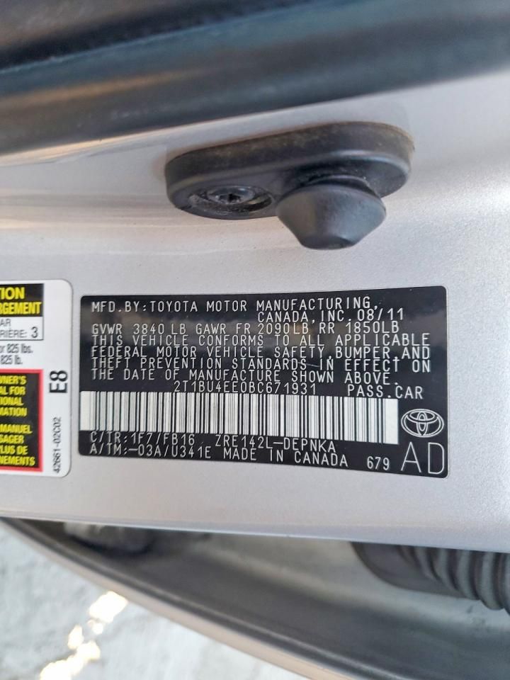 2011 Toyota Corolla Base