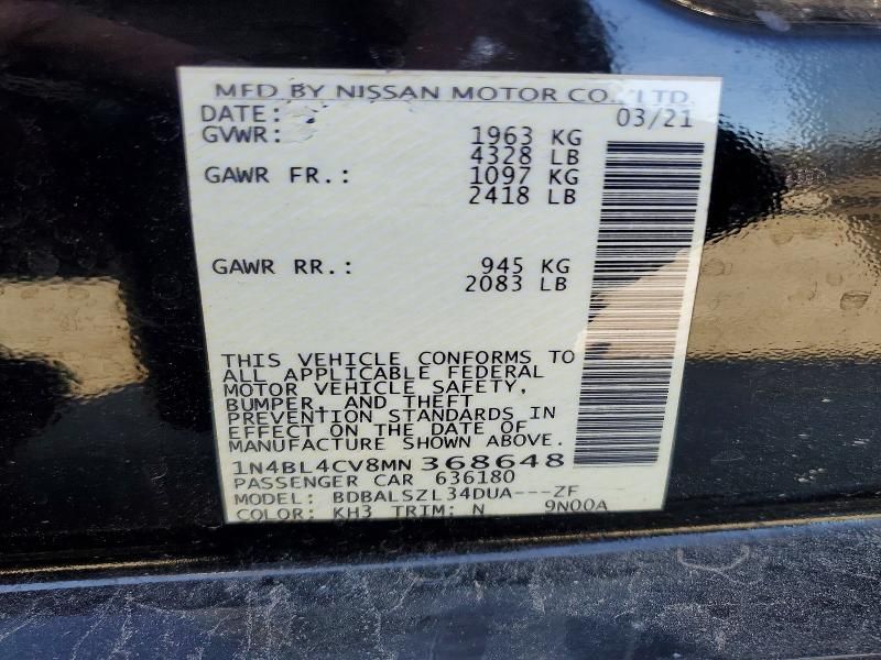 2021 Nissan Altima sr