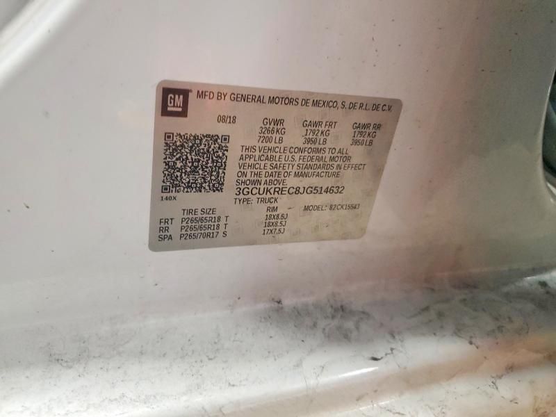 2018 Chevrolet Silverado K1500 lt