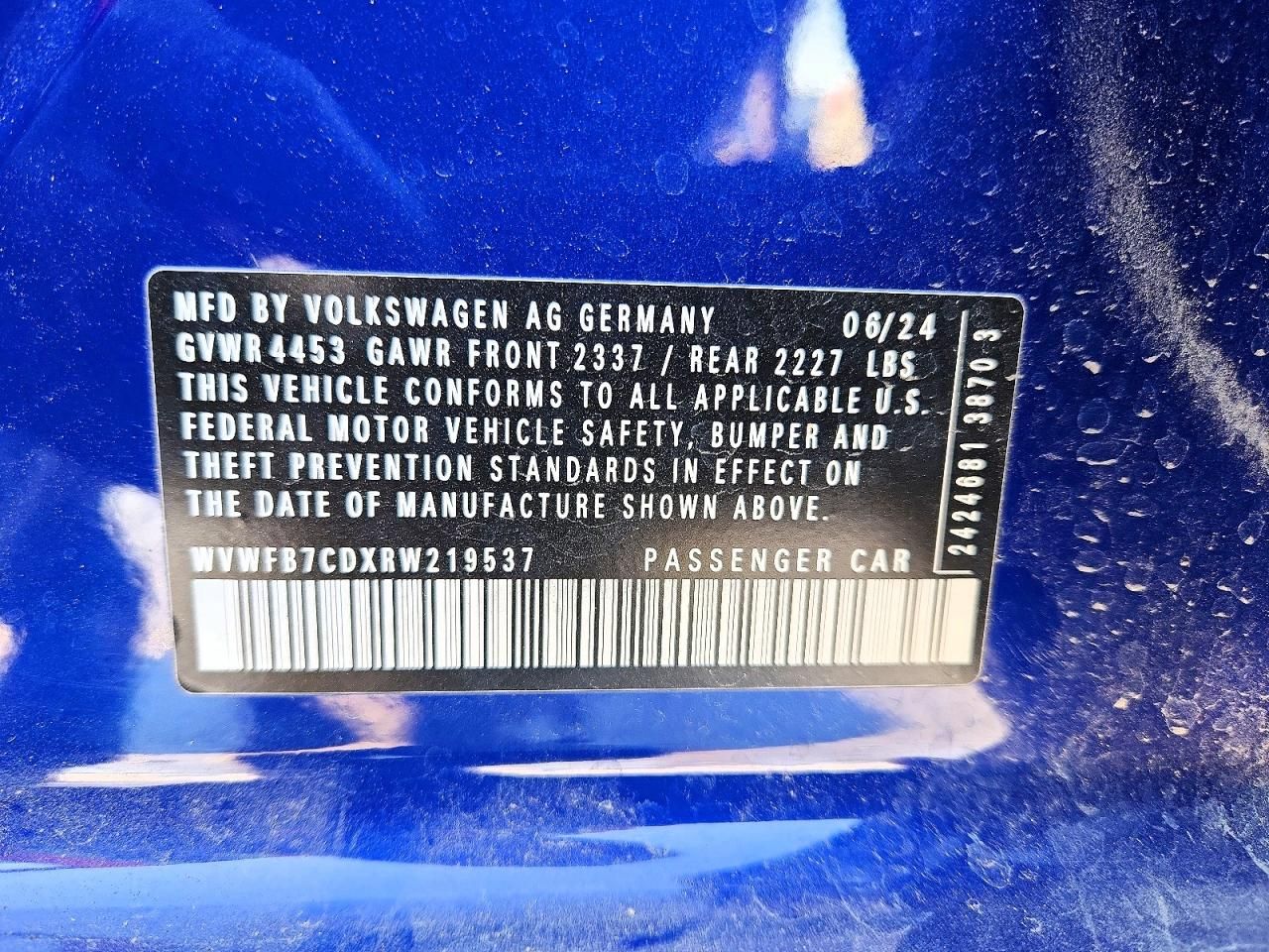 2024 Volkswagen Golf r