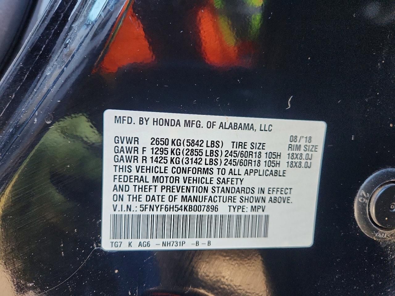 2019 Honda Pilot exl