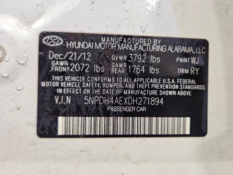 2013 Hyundai Elantra gls