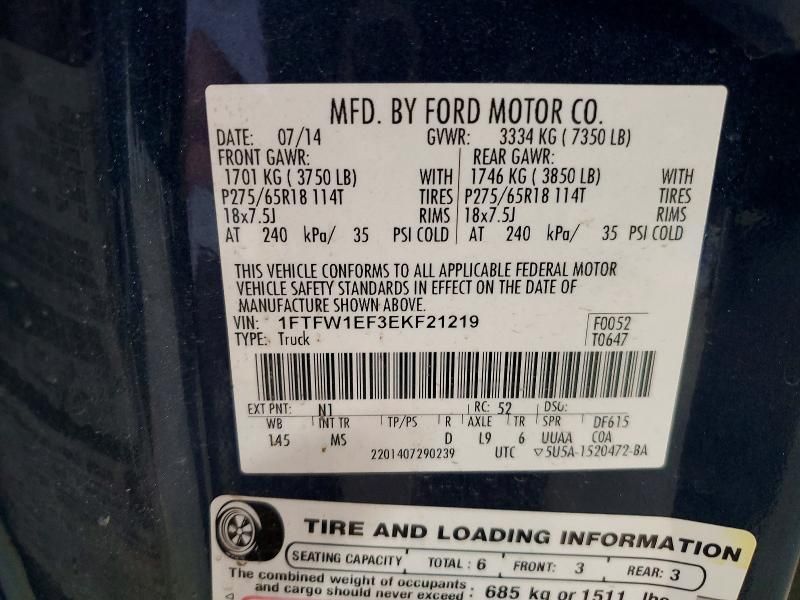 2014 Ford F150 Supercrew