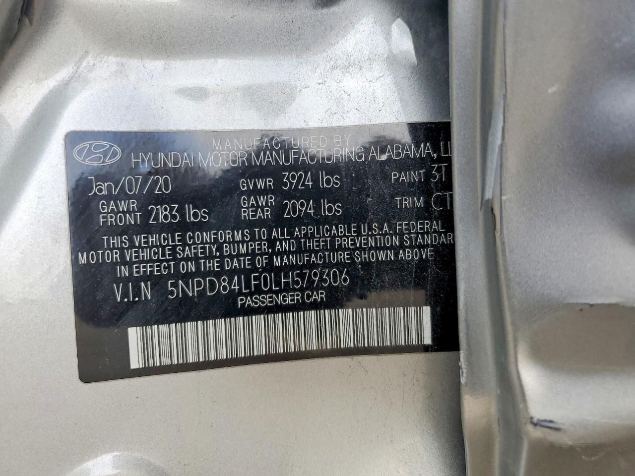 2020 Hyundai Elantra sel