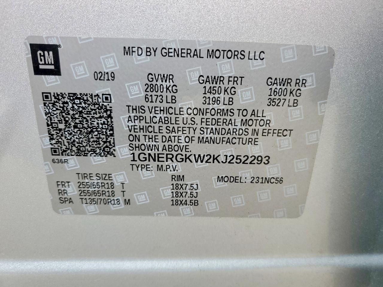 2019 Chevrolet Traverse lt