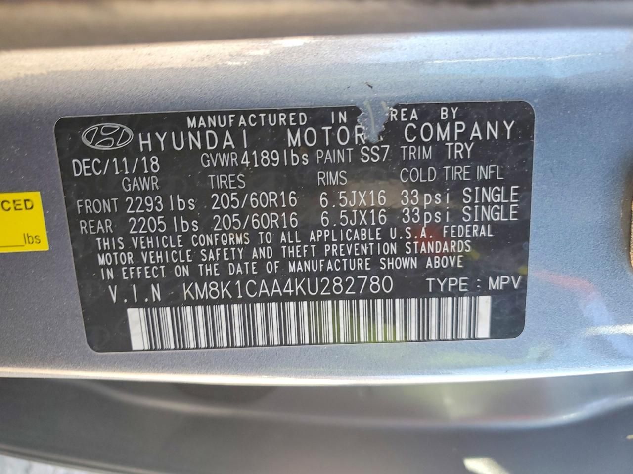 2019 Hyundai Kona se