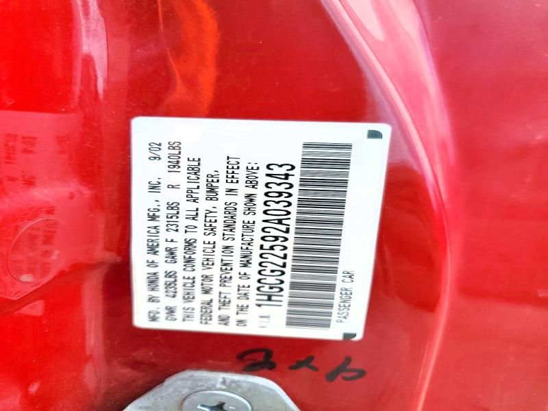 2002 Honda Accord ex