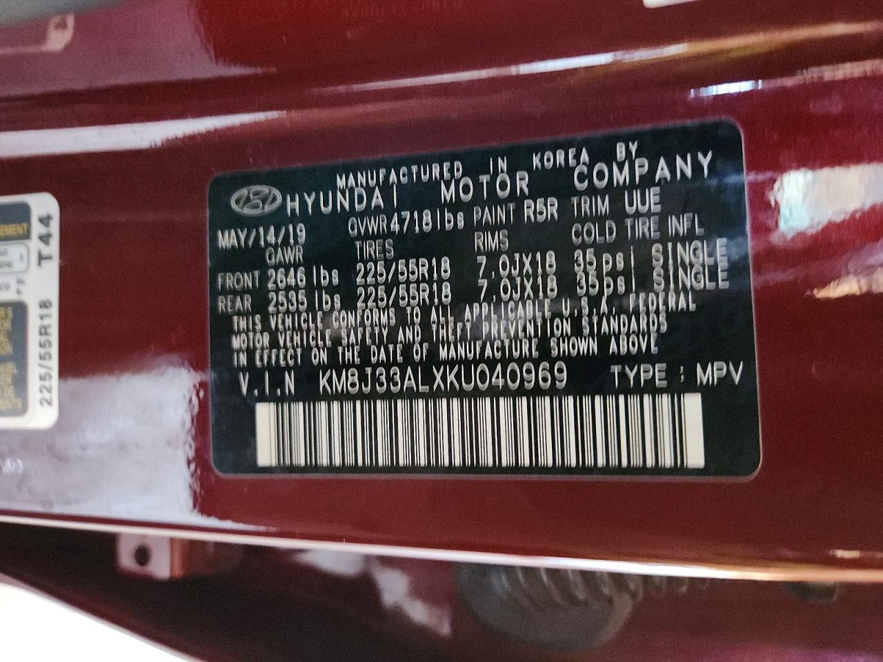 2019 Hyundai Tucson Limited