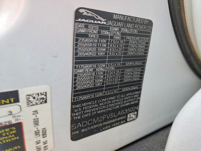 2020 Jaguar F-pace s