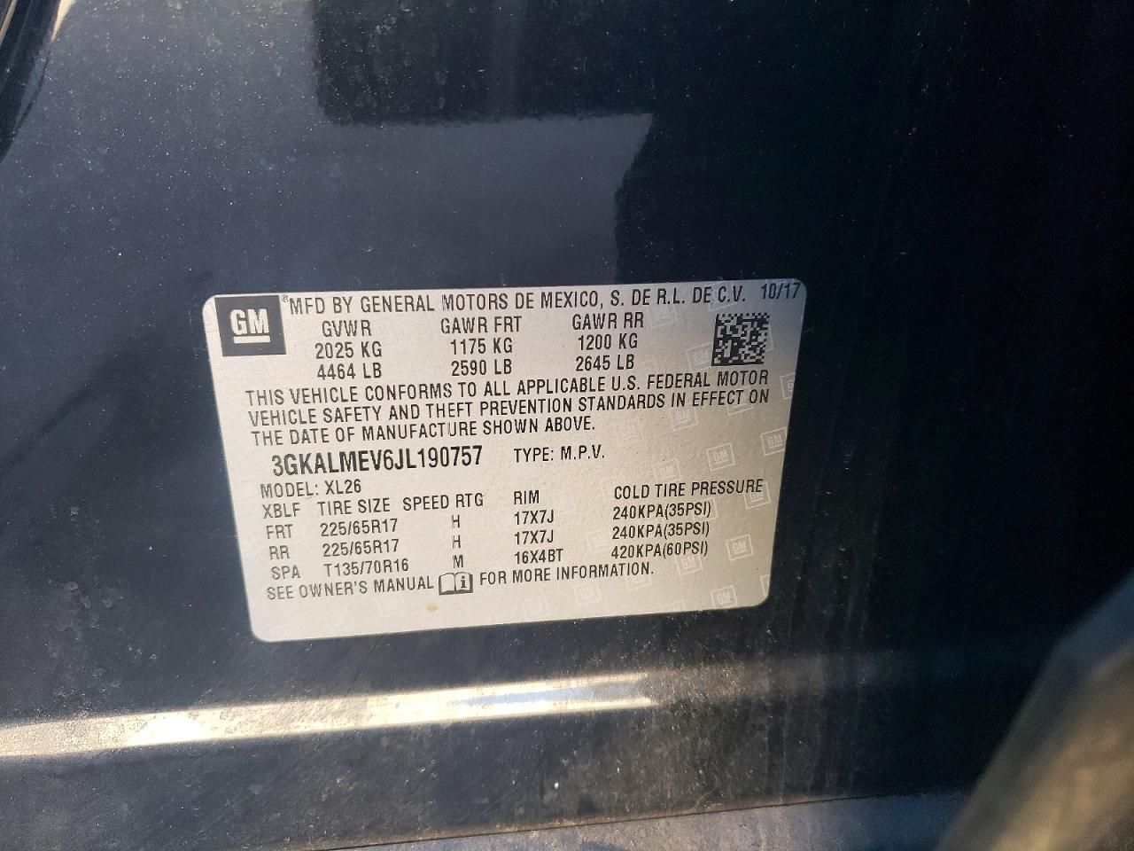 2018 GMC Terrain sle