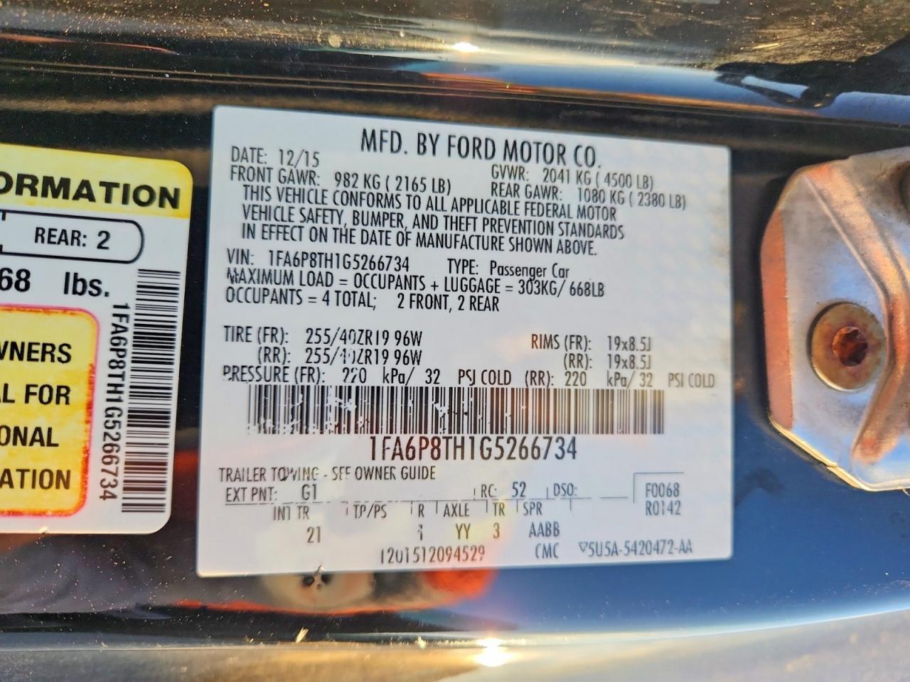 2016 Ford Mustang