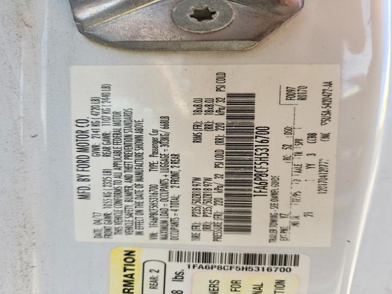 2017 Ford Mustang gt