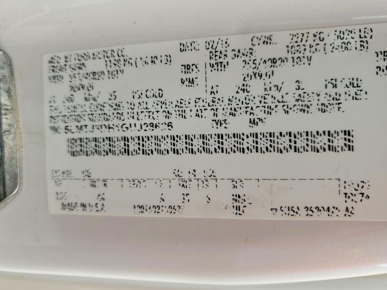 2016 Lincoln Mkc Reserve