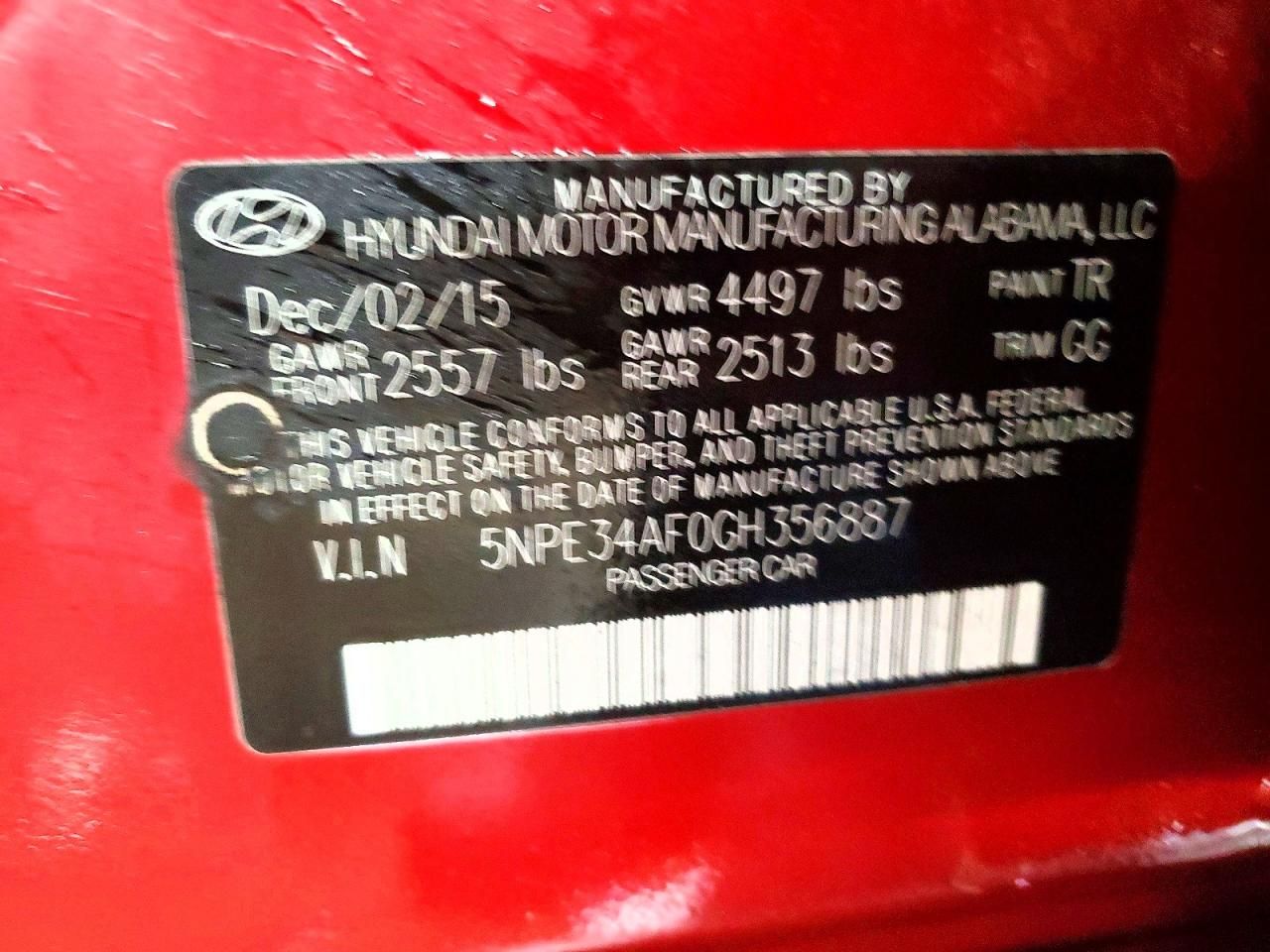 2016 Hyundai Sonata Sport