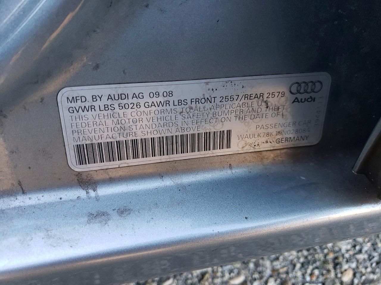 2009 Audi A4 3.2 Quattro