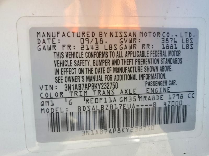 2019 Nissan Sentra s