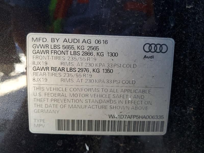 2017 Audi Q5 Premium Plus S-line