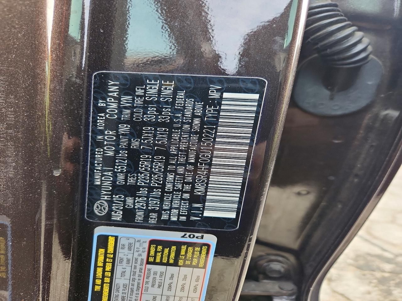 2016 Hyundai Santa fe se Ultimate